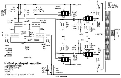 Kt88 Single Ended Amplifier Schematic