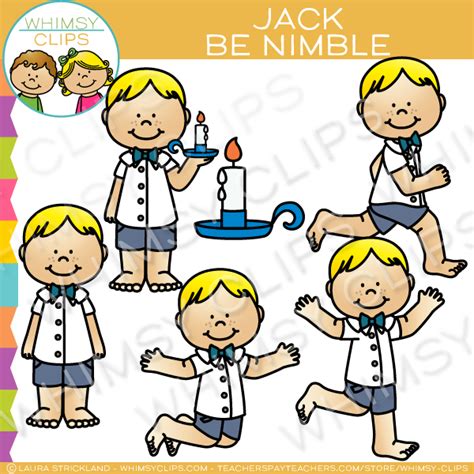 Jack Be Nimble Clip Art , Images & Illustrations | Whimsy Clips