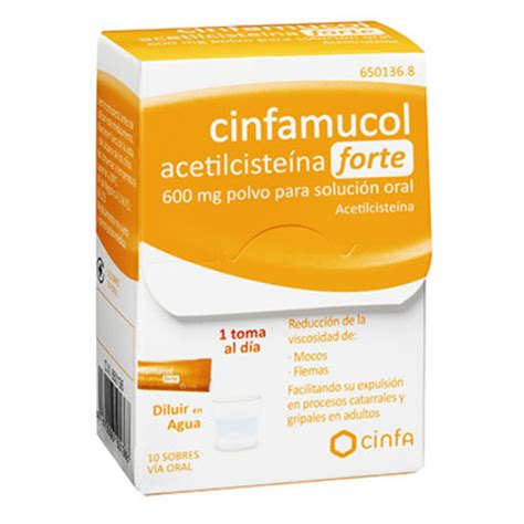 Comprar Cinfamucol Acetilcisteina Mg Polvo Para Solucion Oral