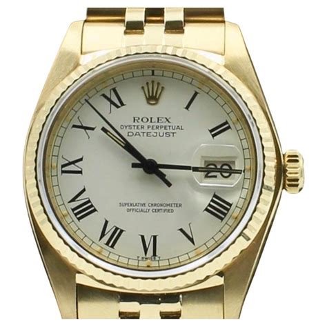 Rolex Datejust K Gold Reference Watch For Sale At Stdibs