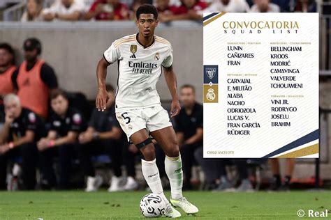 Real Madrid La Convocatoria Del Real Madrid Para El Primer Partido De