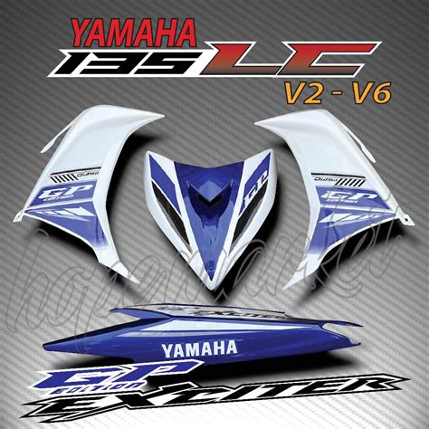 Stripe Motor Yamaha Lc135 V2 V3 V4 V5 V6 V7 Exciter Gp 2012 13