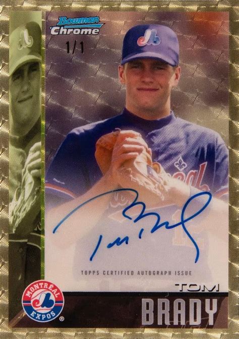 Bowman Draft Bowman Dream Draft Picks Tom Brady Gold