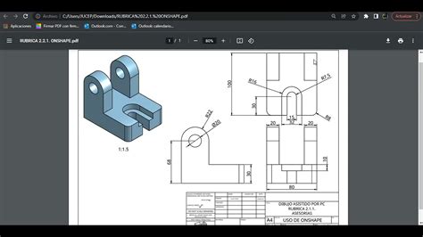 TUTORIAL ONSHAPE DIBUJO 3D PIEZA MECANICA YouTube