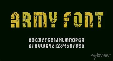 Military Stencil Letters