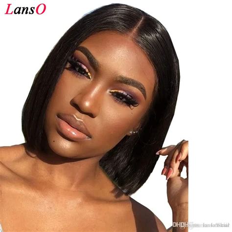 4x4 Closure Wig Brazilian Straight Human Hair Wigs Pre Plucked Lace