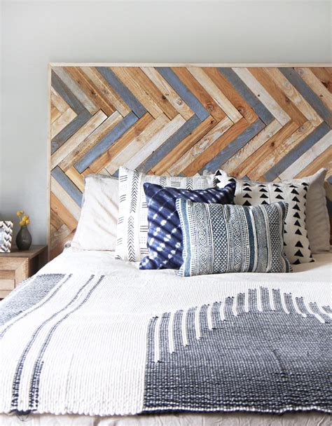 MY DIY | Herringbone Wood Headboard - I SPY DIY