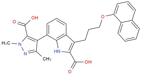 7 5 Carboxy 1 3 Dimethyl 4 Pyrazolyl 3 3 1 Naphthalenyloxy Propyl