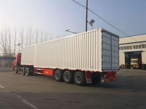 Cargo Box Trailer Truck For Dry Cargo Transport Semi Trailer - Buy ...