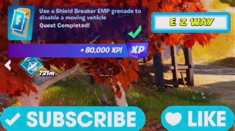 Use A Shield Breaker EMP Grenade To Disable A Moving Vehicle Fortnite