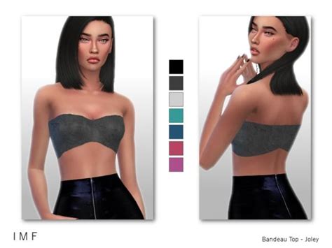 The Sims Resource Bandeau Top Joley By Izziemcfire Sims