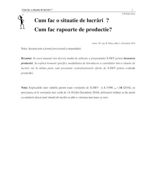 Pdf Cum Fac O Situatie De Lucrari X Dev Ro Pdf Filecum