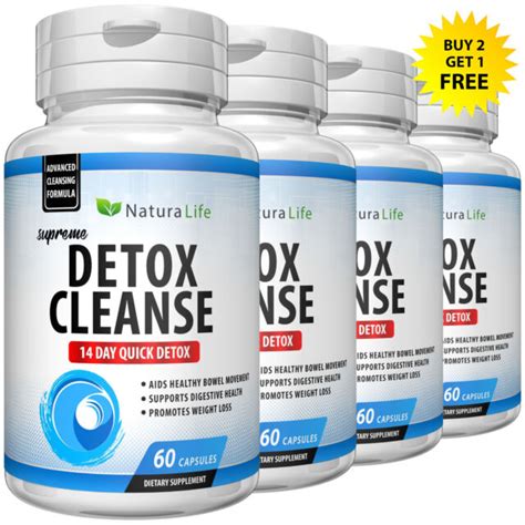 Natura Life Detox Cleanse Weight Loss Diet Pills 60 Capsules For Sale Online Ebay