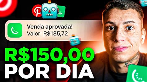 RobÔ Pinterest Como Ganhar 150 Reais Por Dia Como Afiliado Youtube