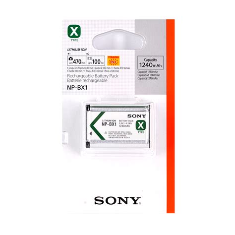 Sony Np Bx Serie X Batteria Originale Ricaricabile Agli Ioni Di Litio