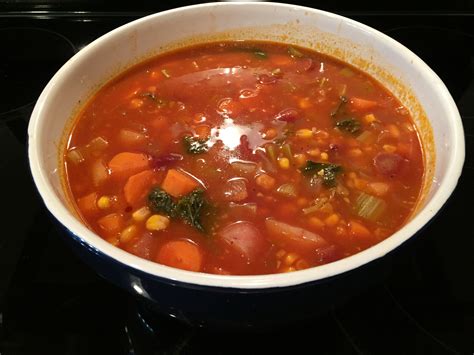 Chunky Vegetarian Vegetable Soup Fast And Easy Recipe Allrecipes