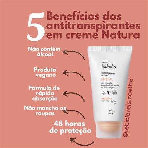 Desodorante Em Creme Antitranspirante Comunidade De Aprendizagem Natura