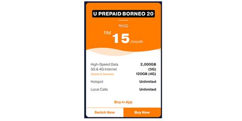 U Mobile U Prepaid Borneo Offers Gb G Data At Only Rm Month