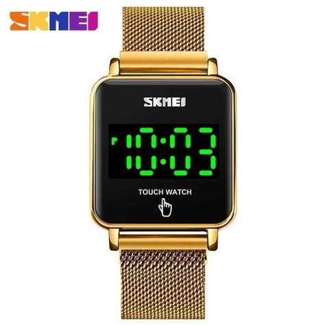 Jual Jam Tangan Wanita Skmei 1744 Led Jam Tangan Analog Digital Led Skmei Rantai Pasir Strap