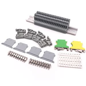 Erayco DIN Rail Terminal Blocks Kit 20PCS UK2 5B Terminal Blocks 12