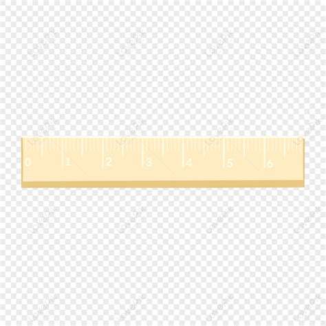 Pale Yellow Cartoon Style Ruler Clipart Stationery Yellow Lighting Png