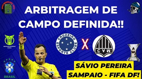 Arbitragem Definida Para Cruzeiro X Atl Tico Mg Rodada