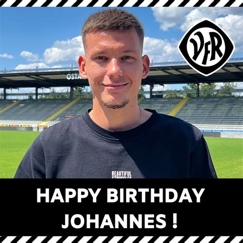 VfR Aalen 1921 E V On Twitter Happy Birthday Johannes Unser