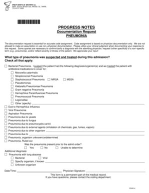 Fillable Online Support Providencehospital Rhp R Progress Notes