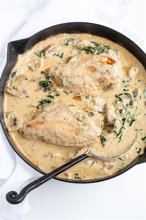 Creamy Pan Seared Chicken Breast Recipe Momsdish