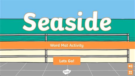 Twinkl Go Seaside Interactive Word Mat Activity Clip Youtube