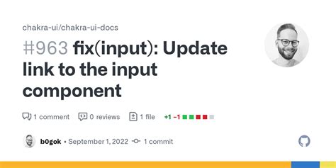 Fix Input Update Link To The Input Component By B Gok Pull Request