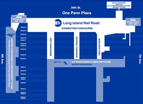 Penn Station Location Map