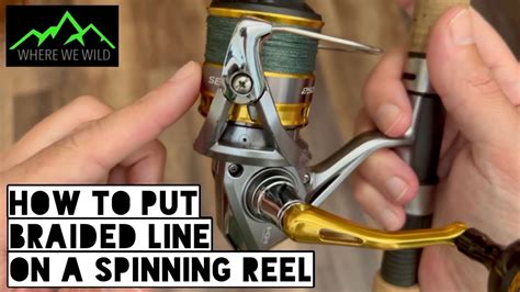 HOW TO PUT BRAIDED LINE ON A SPINNING REEL YouTube