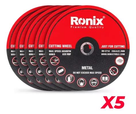 Discos De Corte 9 Pulgadas 230mm Pack Ronix Para Esmeril MercadoLibre