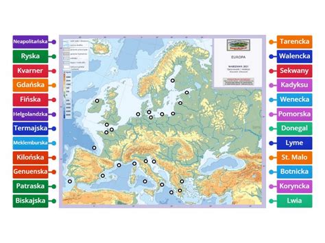 Zatoki Europy Labelled Diagram