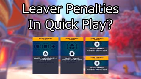 The Philosophy Of Quick Play Leaver Penalties YouTube