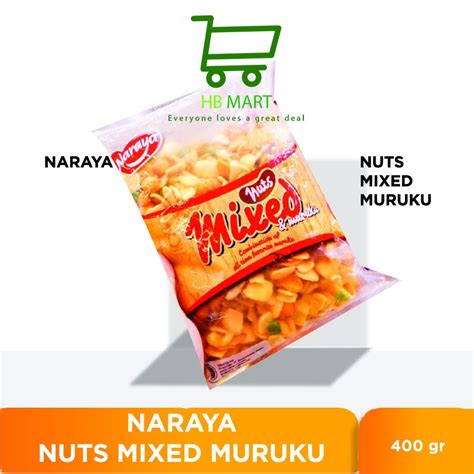 Jual Naraya Nuts Mixed And Muruku 400gr Shopee Indonesia