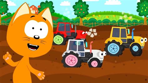 Котэ ТВ – Разноцветные машинки 🌈🚘 – Сборник – Развивающие песенки для ...