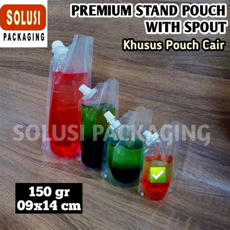 Jual Standing Pouch Ml Spoutpack Kpack Kemasan Cairan Minuman Minyak