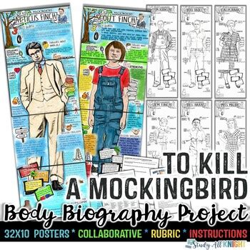 To Kill A Mockingbird Body Biography Project Bundle Great For