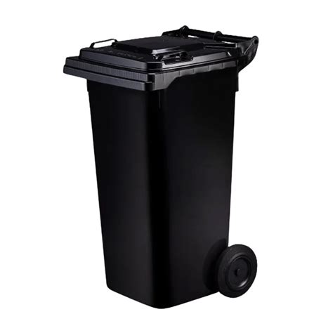 wheelie bin  black