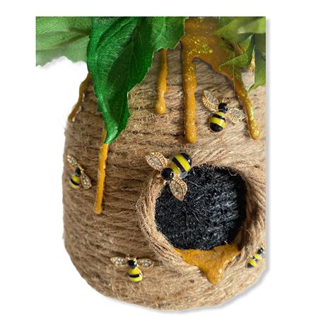 Country Farmhouse Beehives Bee Skep Beehive Decor Bee Skep Beehive Country Decor Rope