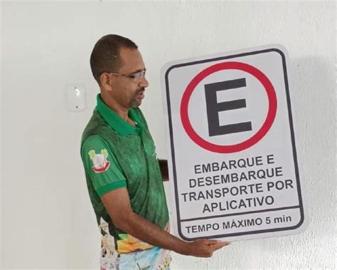 Placas De Pontos De Embarque Desembarque Para Transporte Por App Ser O