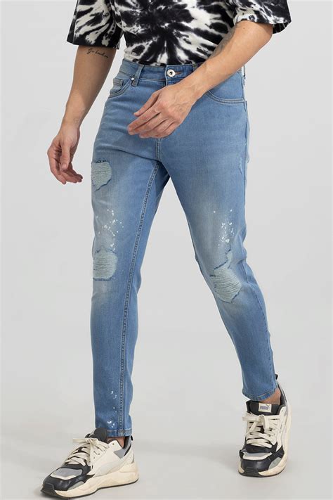 Buy Mens Drift Sky Blue Skinny Jeans Online Snitch