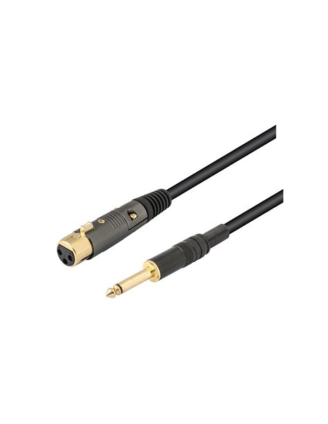 Conexión XLR hembra Jack macho mono 6 3mm 10mts