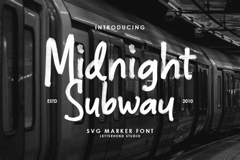 Midnight Subway Svg Marker Font