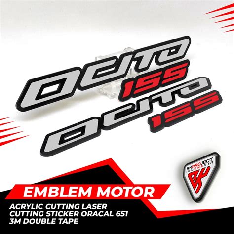 Jual Ocito Sticker Timbul Emblem Motor Variasi D Yamaha Nmax Shopee