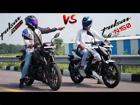 Bajaj Pulsar N150 Vs Bajaj Pulsar N160 Drag Race Top End Battle