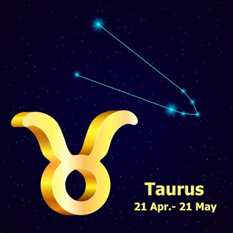 Premium Vector Vector Zodiac Sign Taurus Astrology