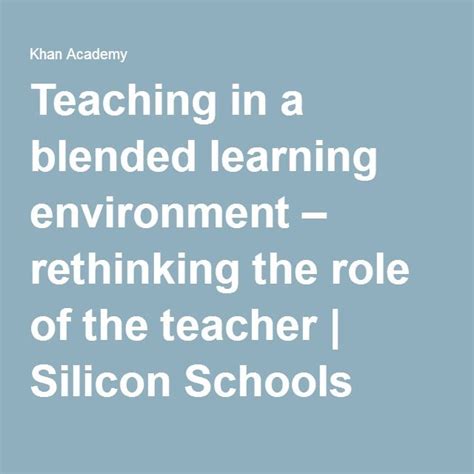 The Text Teaching In A Blended Learning Environment Rethinking The Role